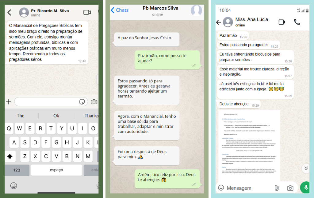 Mais depoimentos de alunos - Feedback positivo